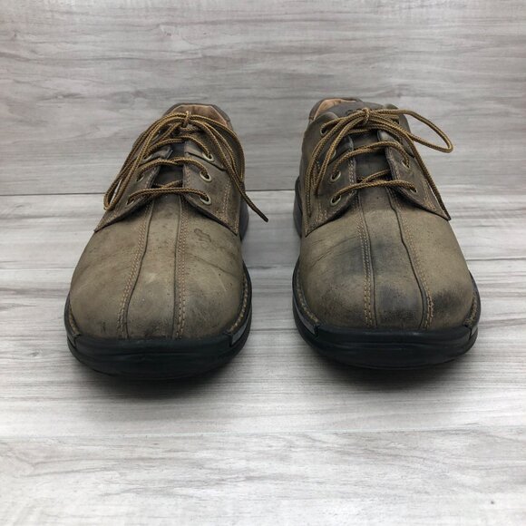 Ecco Shoes Mens EU 45 Brown Nubuck Leather Lace Up Derby Casual Shoes main image 10